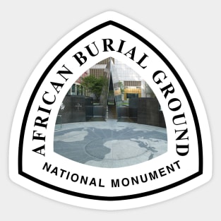 African Burial Ground National Monument trail marker Sticker